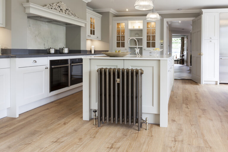 Castrads cast iron radiator in Potton Self Build Showroom