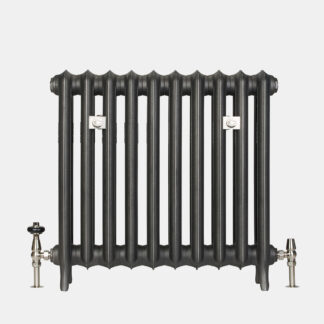 Emmeline II 670mm Castrads radiator in black iron finish