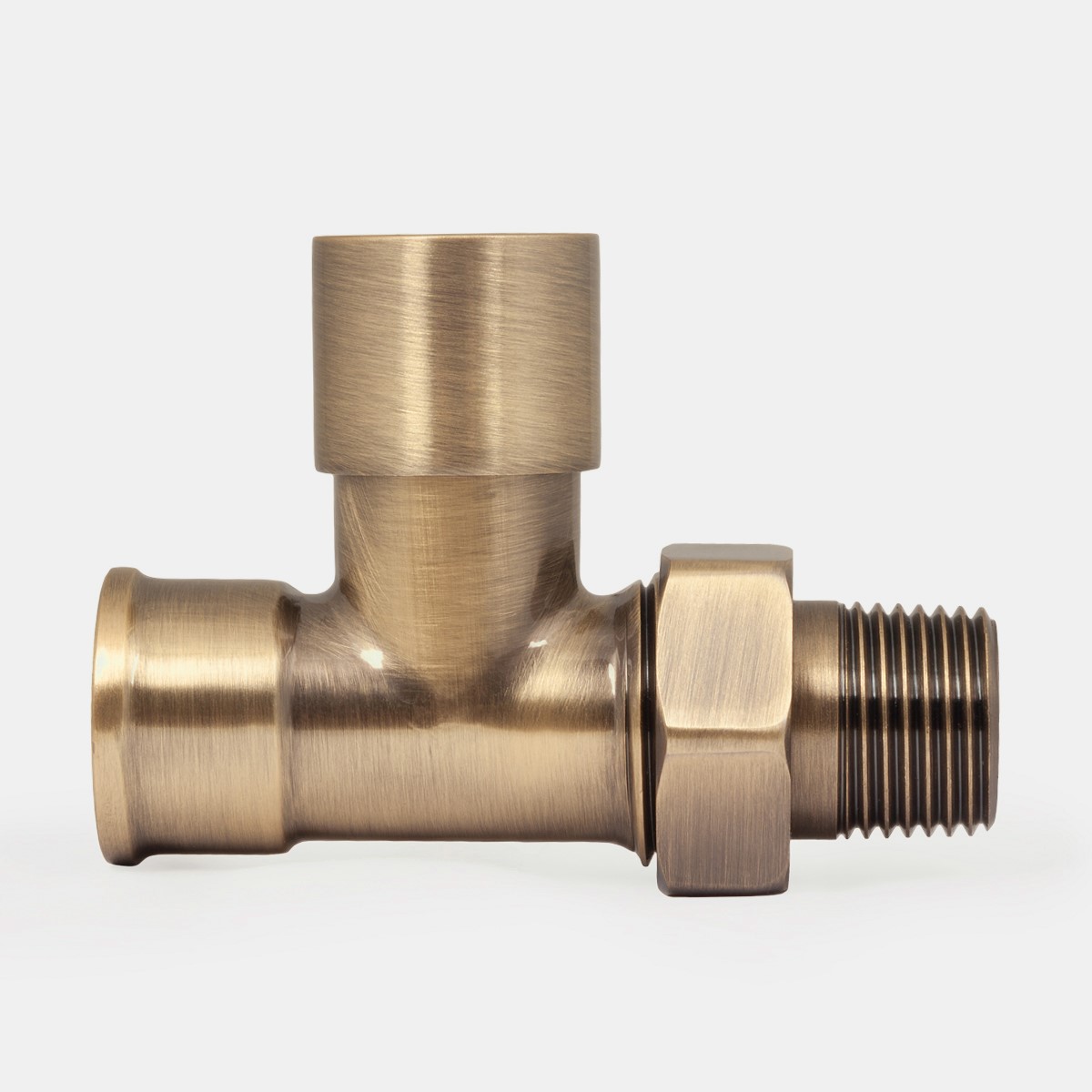 ½" Niva FIP Straight Lockshield in Antique Brass