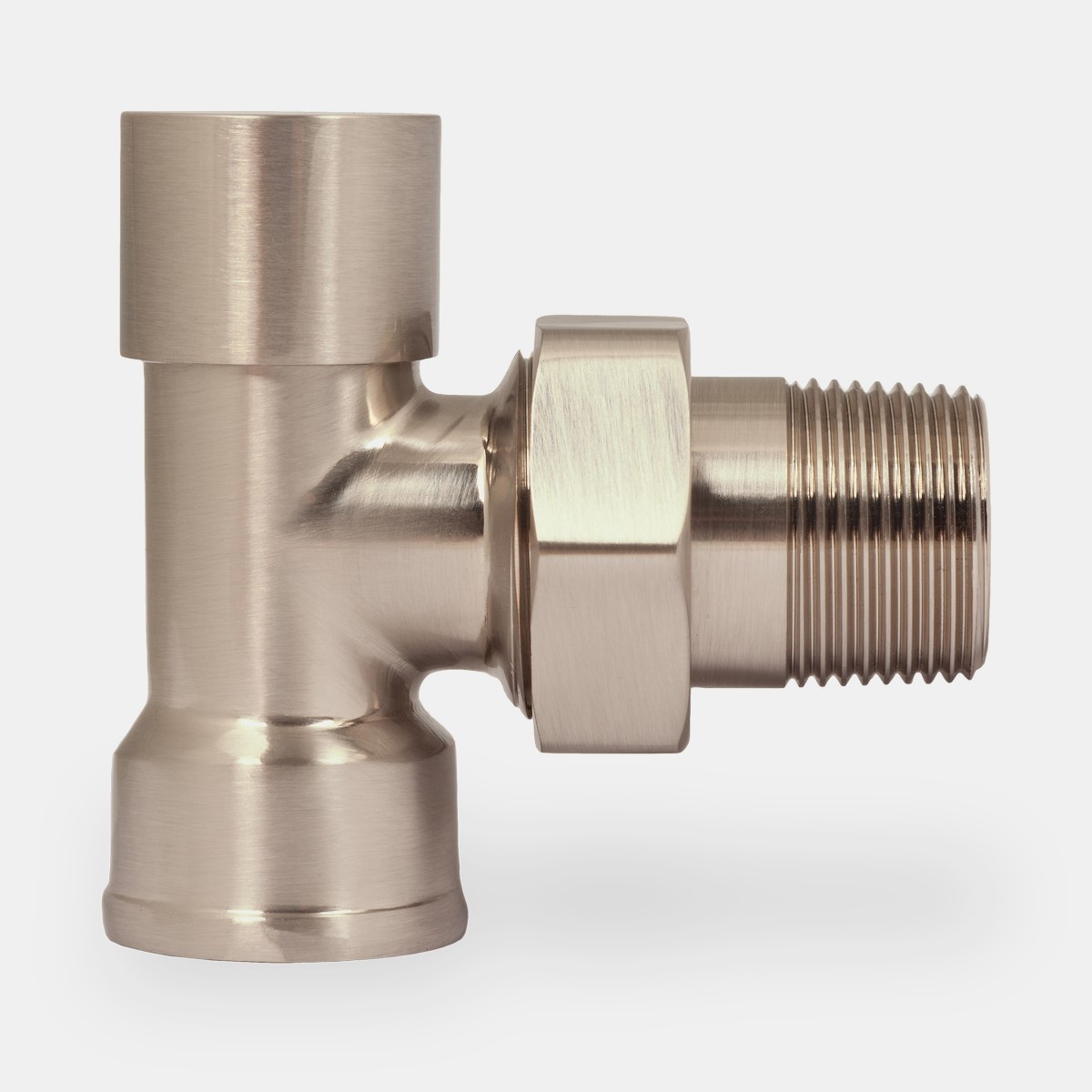 ¾" Niva FIP Angled Lockshield in Satin Nickel