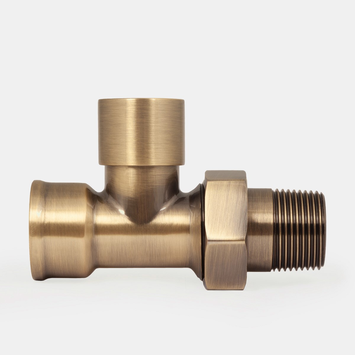 ¾" Niva FIP Straight Lockshield in Antique Brass