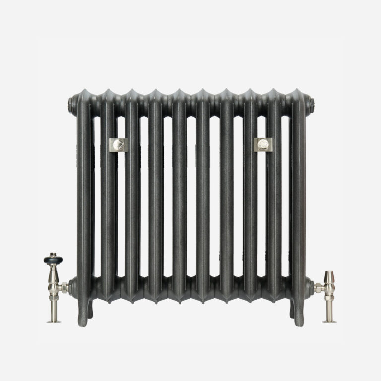 Emmeline III 670mm Castrads radiator in black iron finish