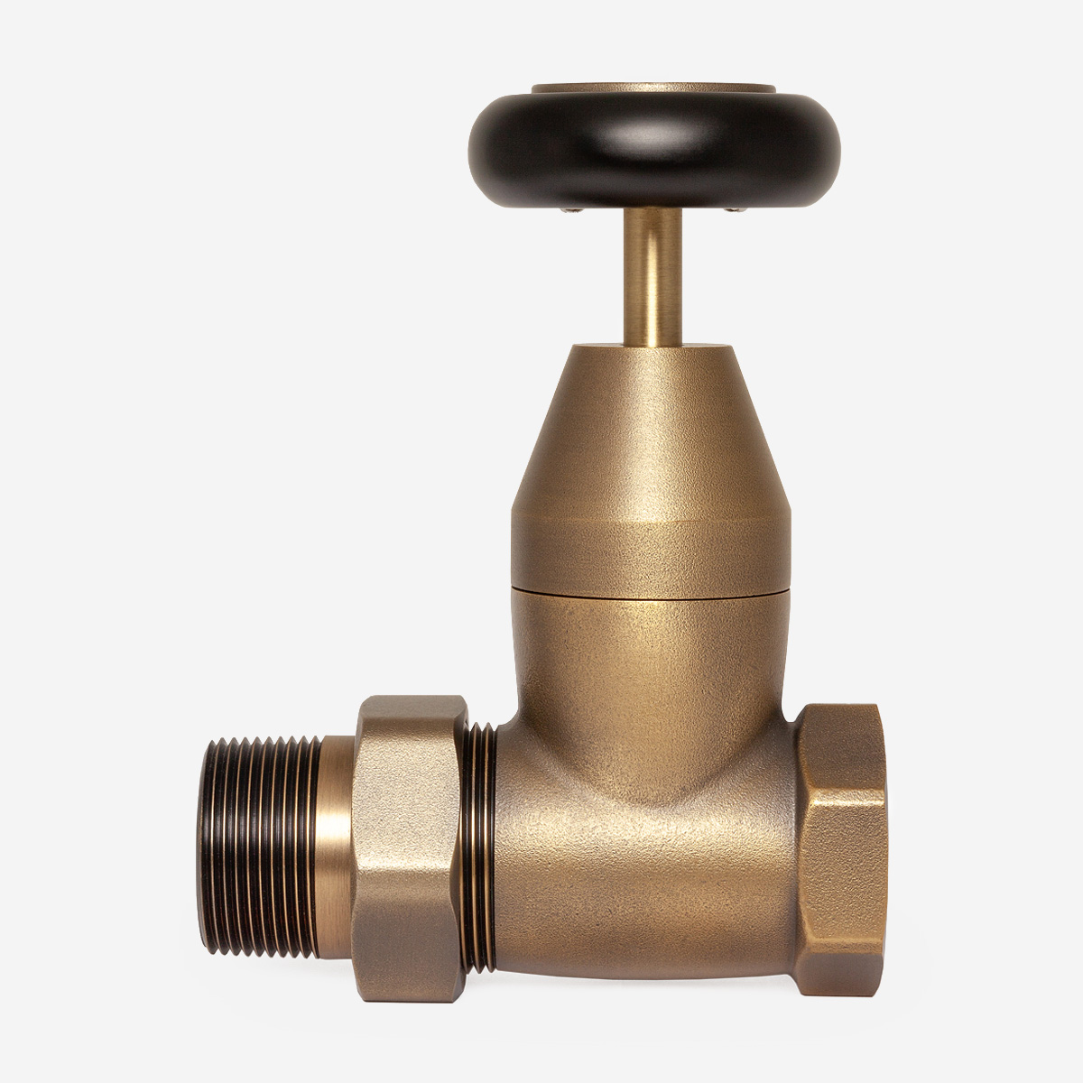 Windsor Gate Valve in Natural Brass