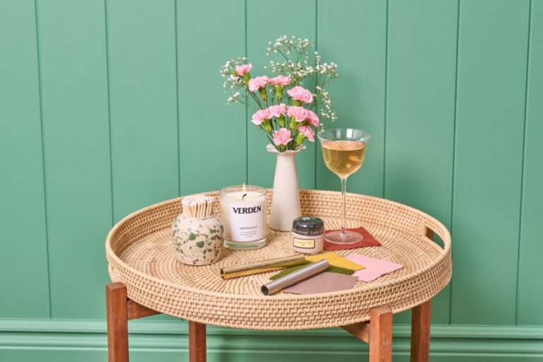 Brassware samples for cast iron radiator valves and pipe shrouds with Little Greene paint tester pot